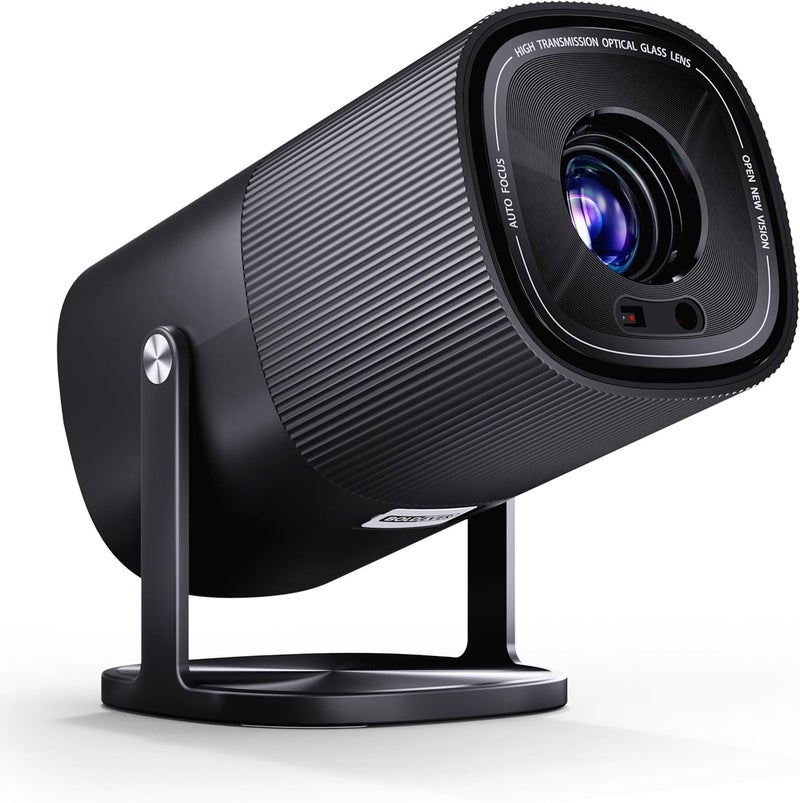 Boldever 【Built-in Officially-Licensed Apps & 500 ANSI Lumens & Full Automatic】 2026 Upgraded Mini Smart Projector with WiFi 6 and Bluetooth, 270° Adjustable Stand, Movie Projector Indoors Outdoors - Image 1